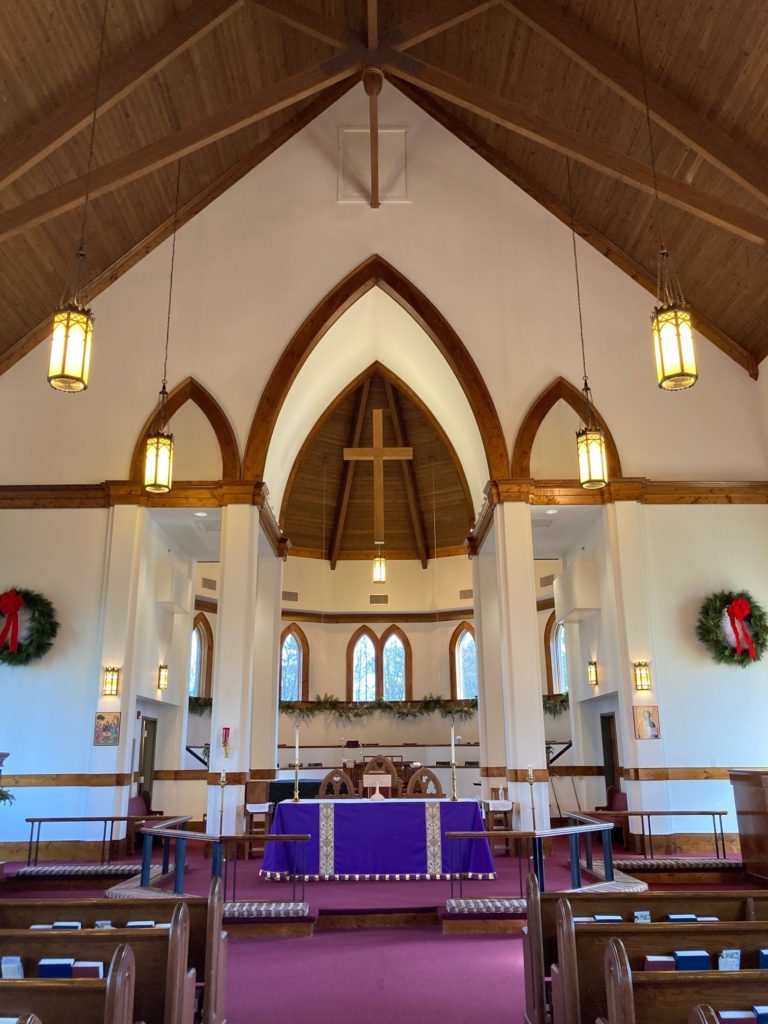 interior church Advent 2021